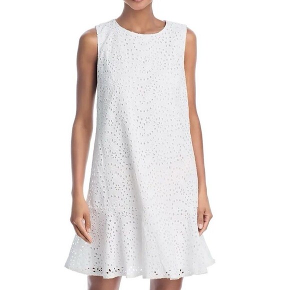 Kobi Halperin Dresses & Skirts - Kobi Halperin Leora White Eyelet Mini Dress Size XS NWOT